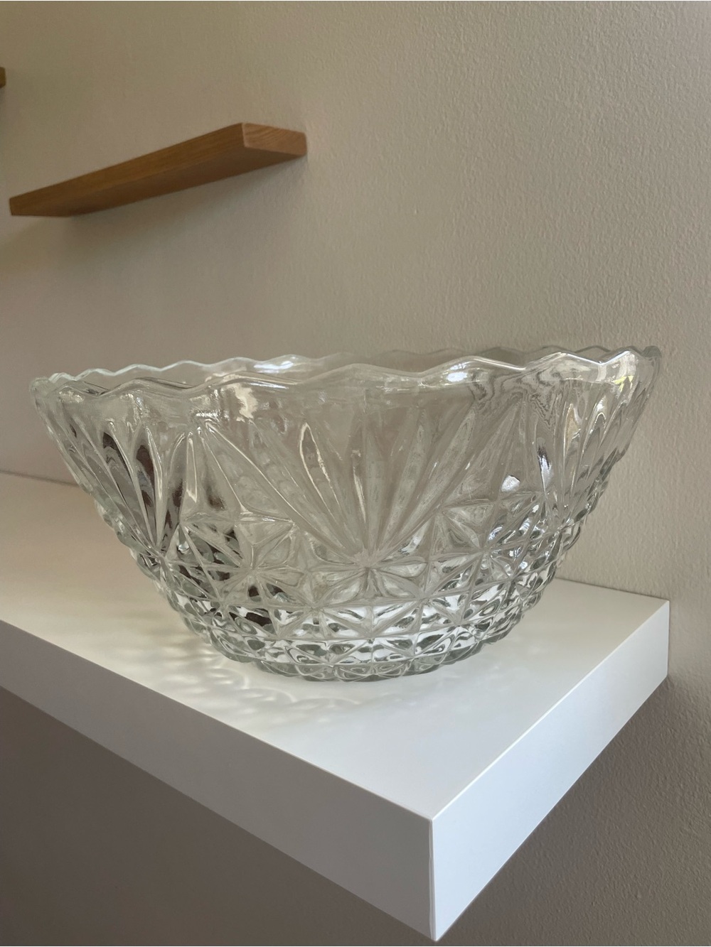Lead Crystal Punch Bowl